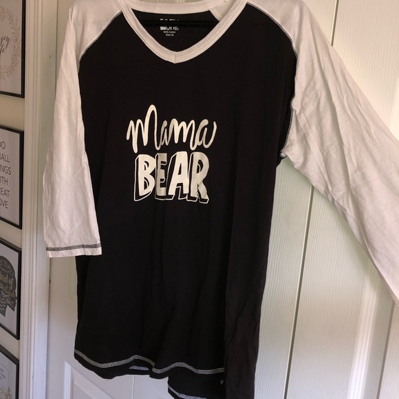 Mama Bear  v-neck t-shirt - Picture 2 of 3